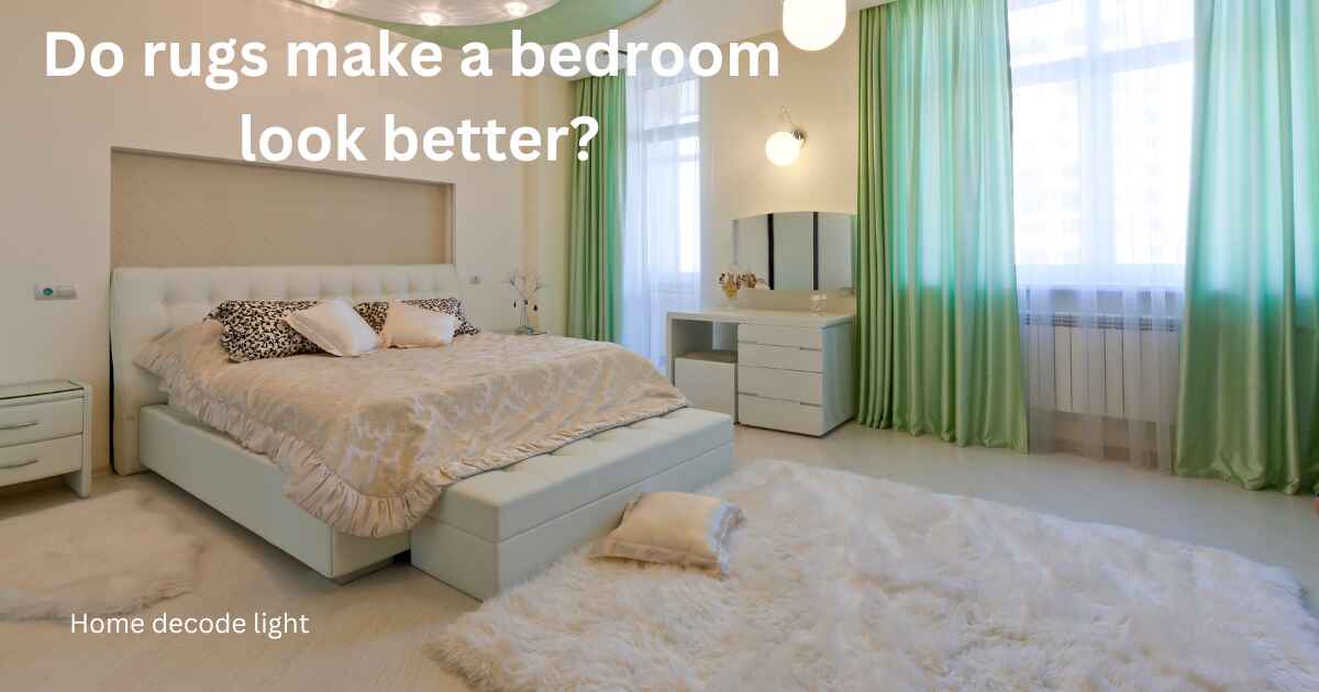 Do rugs make a bedroom look better?